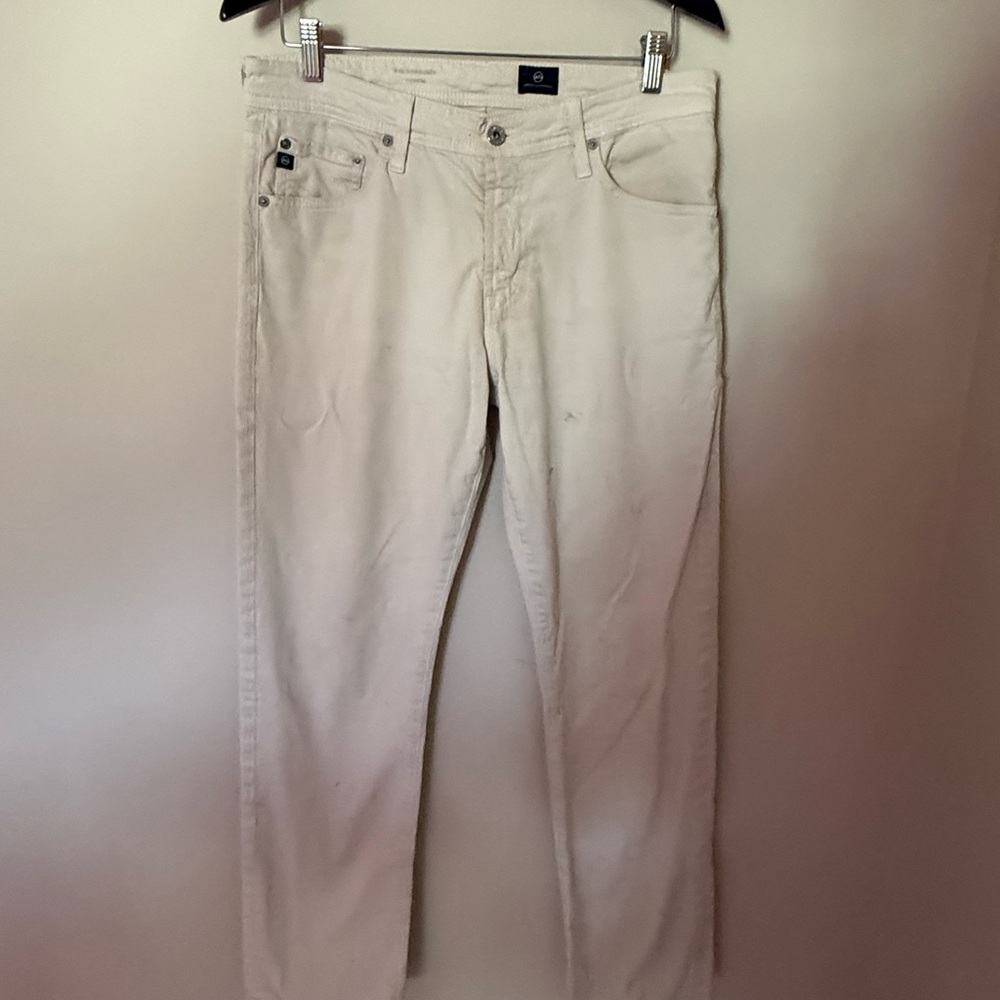 Ag Adriano Goldschmied Cream Denim Jeans